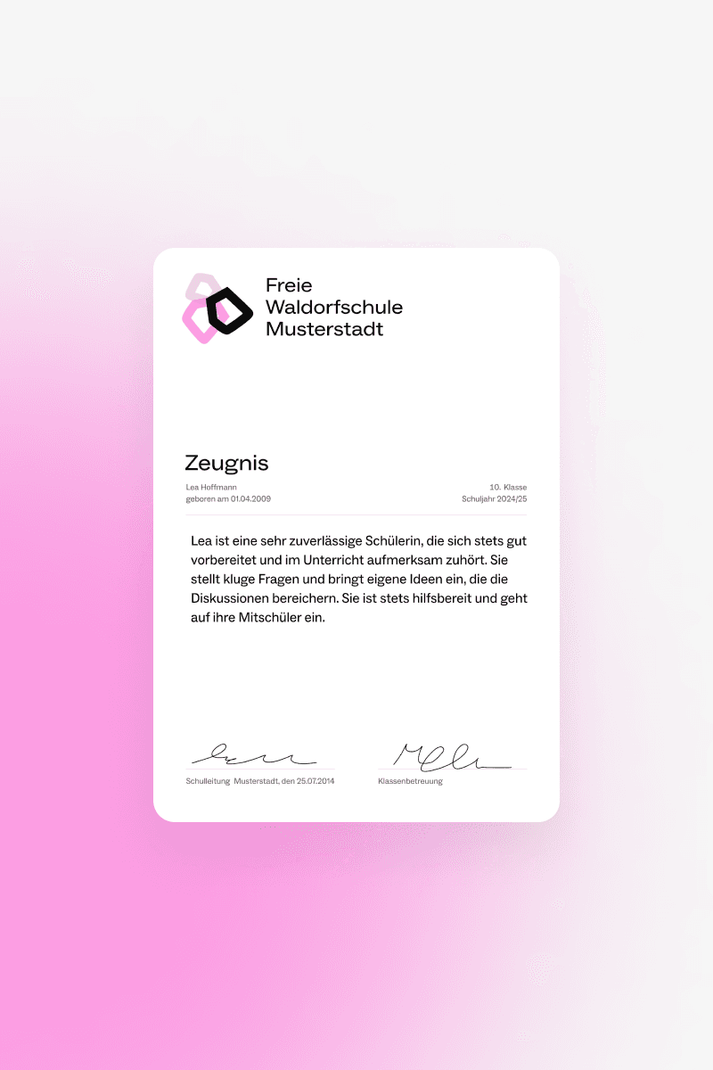 Zeugnisse