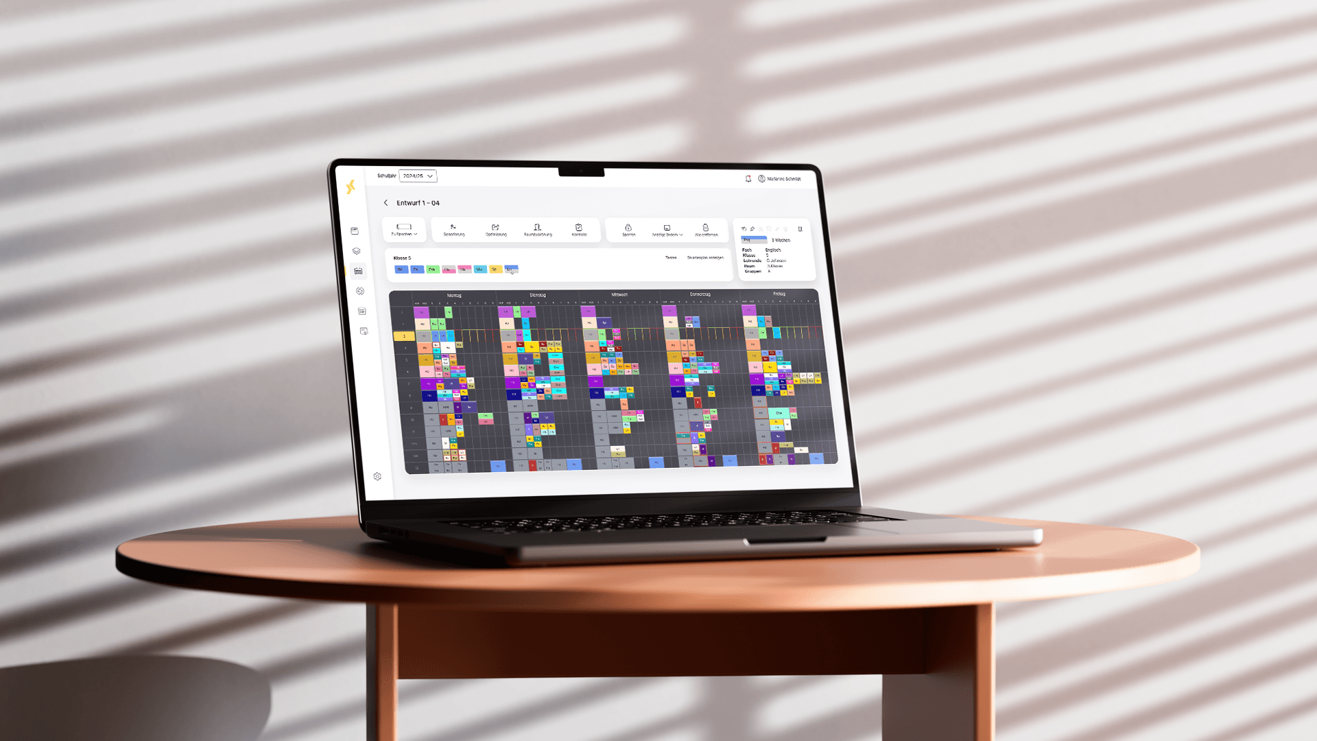 Screenshot Planung Software